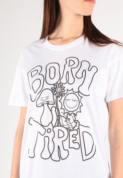 T-shirt Donna "Born tired"