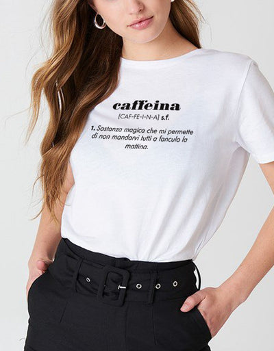 T-Shirt Donna "Caffeina" - dandalo