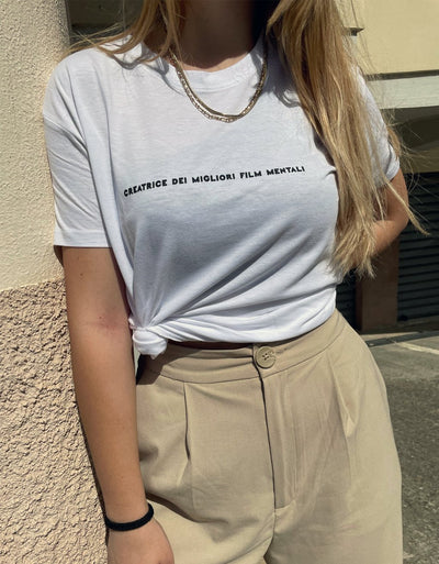 T-Shirt Donna "Creatrice dei migliori film mentali" - dandalo