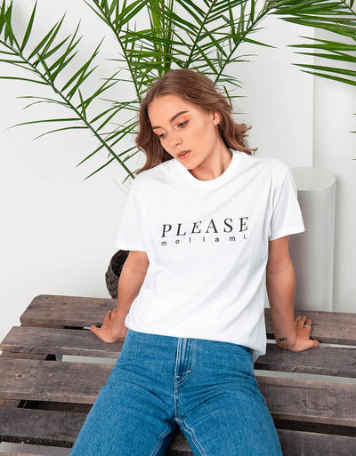 T-Shirt Donna "Please mollami" - dandalo