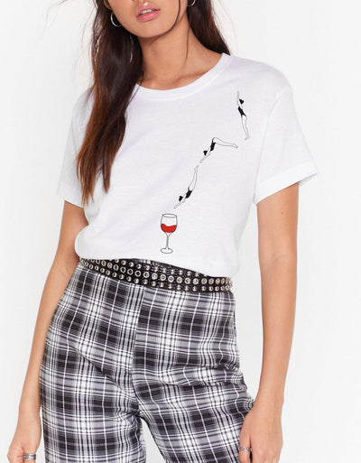 T-Shirt Donna "Salto nel vino" - dandalo